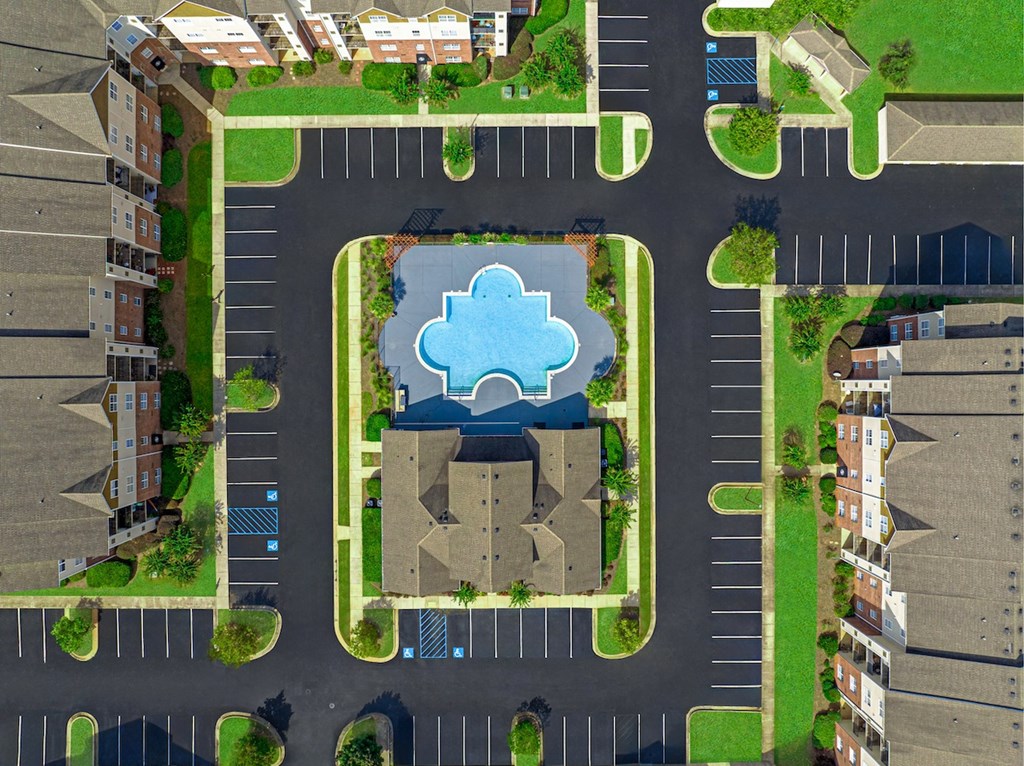 a puzzle piece in the middle of a parking lot