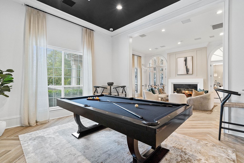 Billiards Room at Hawthorne at the Carlyle in Greenville, SC