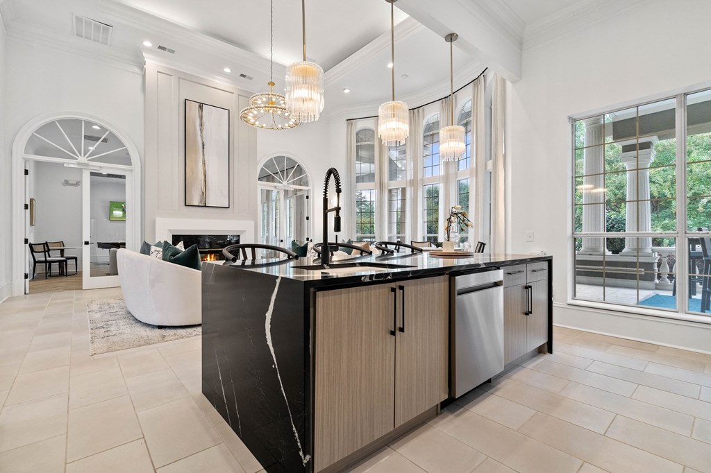 Clubhouse Kitchen at Hawthorne at the Carlyle in Greenville, SC