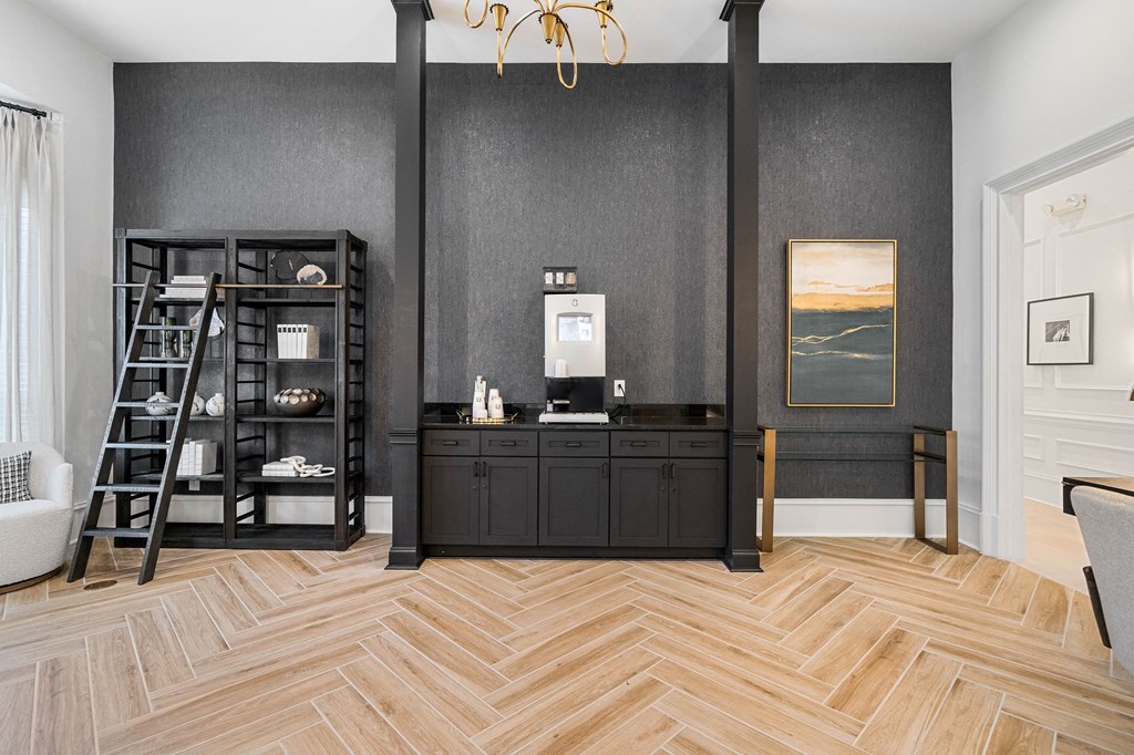 Complimentary Coffee Bar at Hawthorne at the Carlyle in Greenville, SC