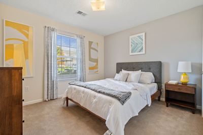 Bedroom at Hawthorne at the Hall in Rural Hall, NC