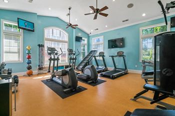 Fitness center at Hawthorne at the Greene