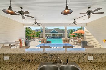 Relax poolside at Hawthorne at Horse Pen Creek