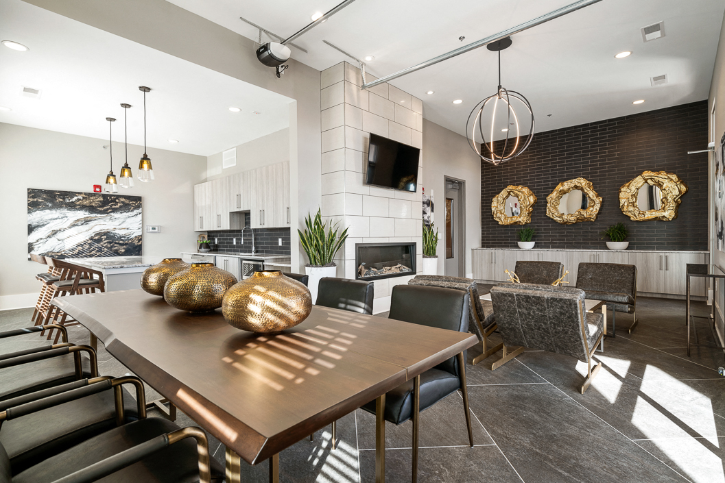 Sky Lounge with Views of Downtown Greensboro Hawthorne at Friendly