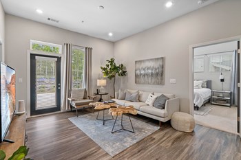 Open Concept Living Room at the Newton Apartments in Charlotte, NC Open Concept Living Room at the Newton Apartments in Charlotte, NC - Photo Gallery 2