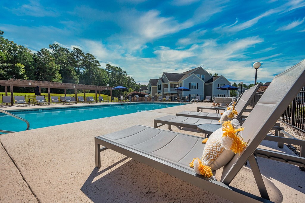 the swimming pool at our apartments