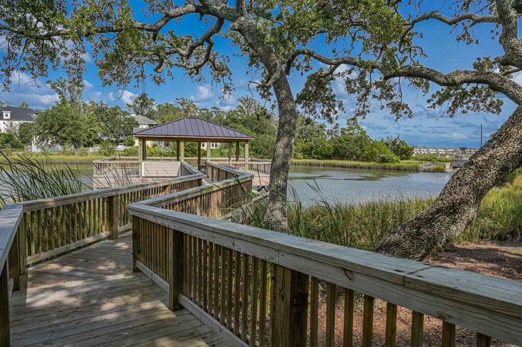 Private Covered Dock Access on Marsh