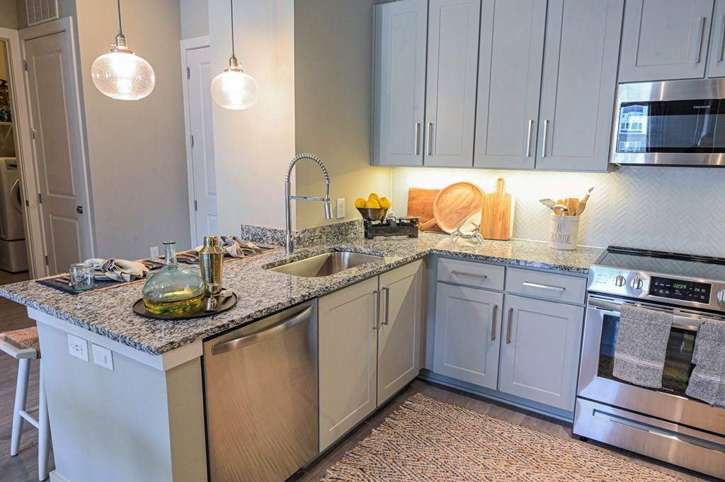 Designer Kitchen at Hawthorne at Indy West in Wilmington, NC