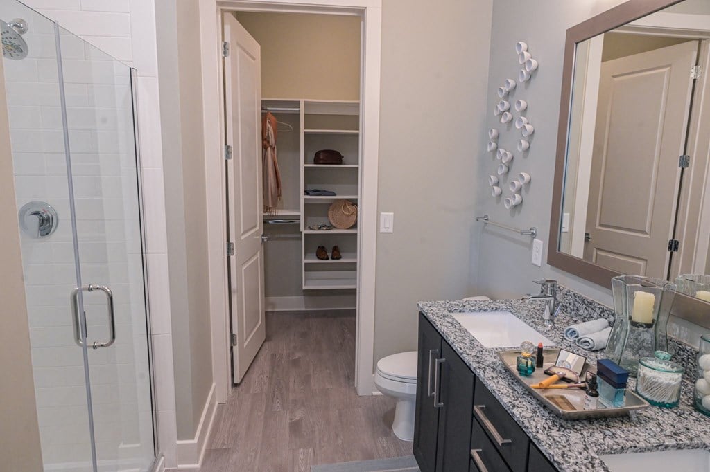 Spacious Bathroom at Hawthorne at Indy West in Wilmington, NC