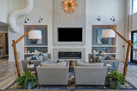 Media Center at Hawthorne at Indy West in Wilmington, NC