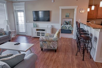 Living Room at Grand View Luxury Apartments in Wilmington, NC Living Room at Grand View Luxury Apartments in Wilmington, NC - Photo Gallery 5