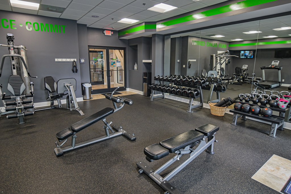 Fitness Center at Grand View Luxury Apartments in Wilmington, NC