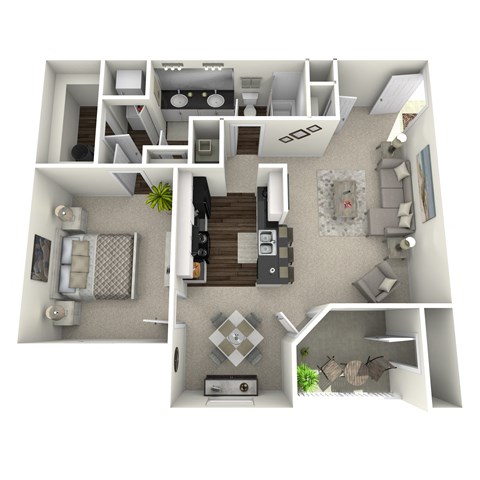 a 3d floor plan of a102102