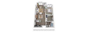 a 1 bedroom floor plan  summit  503 sq ft