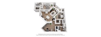 the outlook floor plan  woodland heights apartments  460 sq ft