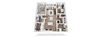 a 1 bedroom floor plan  395