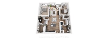 the outlook floor plan  woodland grove apartment homes