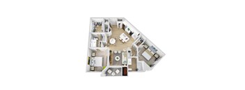 Floor Plan 2.1 at The Oasis at Surfside