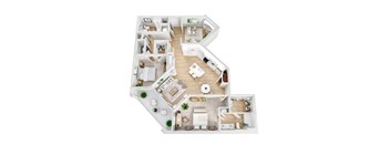Floor Plan 2.2 at The Oasis at Surfside