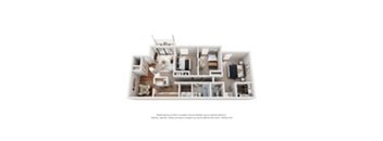 A drawing of a floor plan of a house with rooms labeled.
