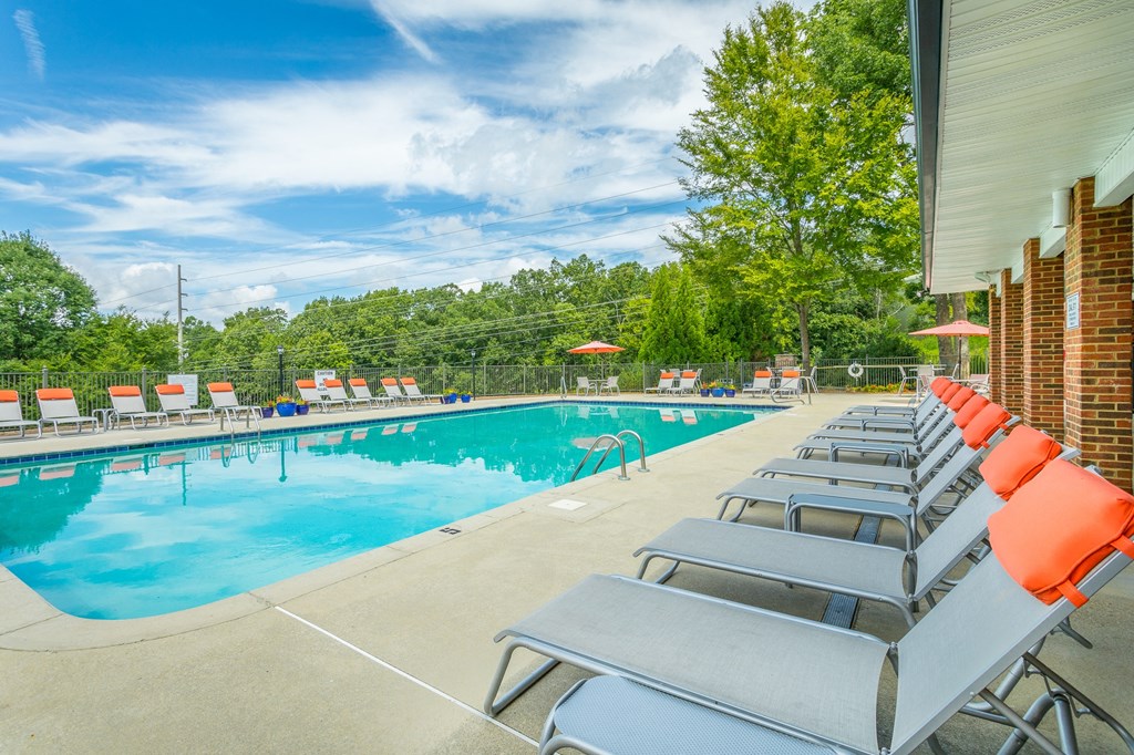 Sparkling Swimming Pool with Spacious Sundeck at Hawthorne at the Ridge in Madison, AL