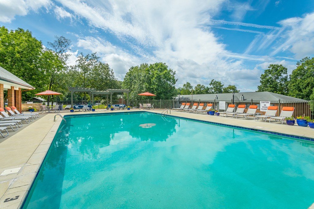 Sparkling Swimming Pool at Hawthorne at the Ridge in Madison, AL