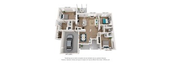 bedroom floor plan  the residences at