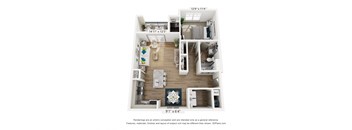 a 1 bedroom floor plan  villas at spring creek