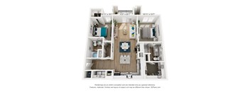 a 1 bedroom floor plan  woodland commons apartments