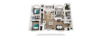 a 1 bedroom floorplan is shown in this image