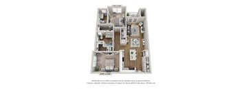 Laguna Floor Plan at Hawthorne Waterside in Leland, NC