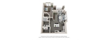 Align - 1 Bedroom floor plan with 1 bath and 795 square feet