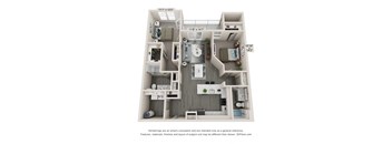 2 Bedroom 2 Bath Floor Plan Hawthorne Waterstone