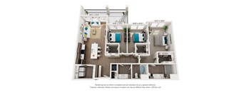 A diagram of a house layout with dimensions.