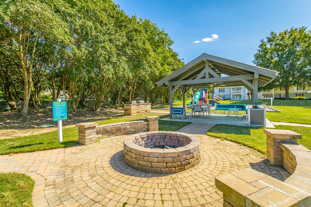 Outdoor Firepit at Hawthorne at Lily Flagg in Huntsville, AL
