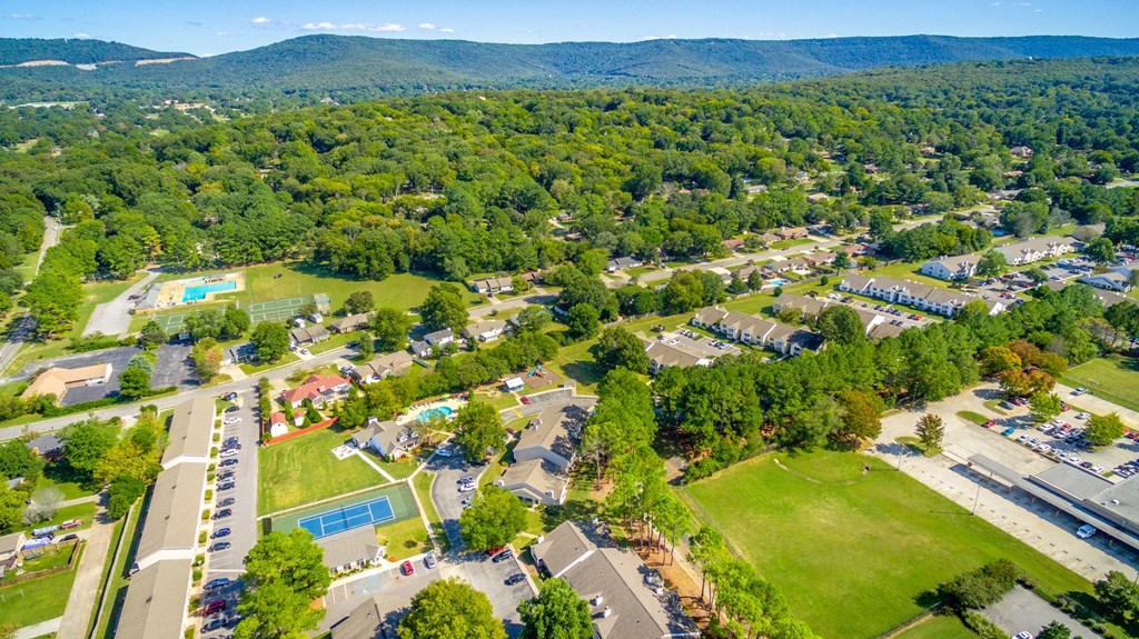 Aerial View of Hawthorne at Lily Flagg in Huntsville, AL