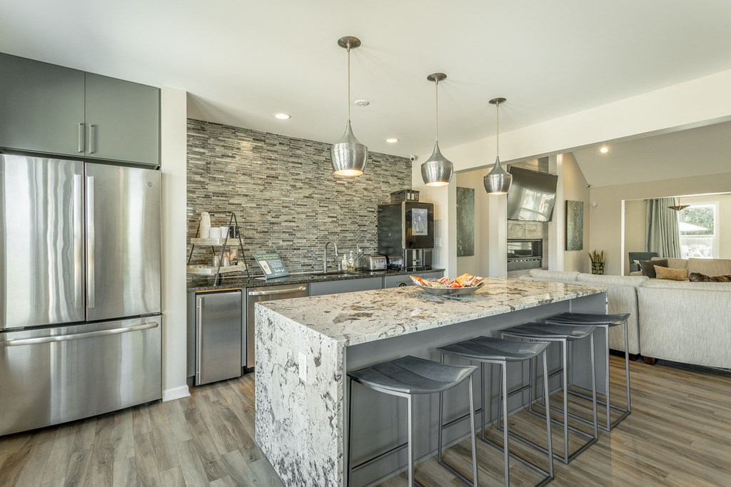 Clubhouse Kitchen at Hawthorne at Lily Flagg in Huntsville, AL