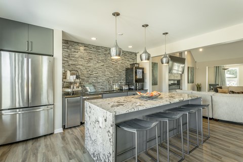 Clubhouse Kitchen at Hawthorne at Lily Flagg in Huntsville, AL