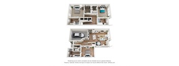 2 bedroom floor plan  the villas at spring creek