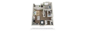 bedroom floor plan | luxury apartments in towson md | the southerly