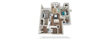 bedroom floor plan | luxury apartments in towson md | the mille brookhaven apartment