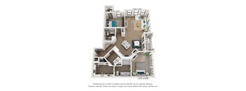 a floor plan of the villas at houston levee west apartments in cordova,