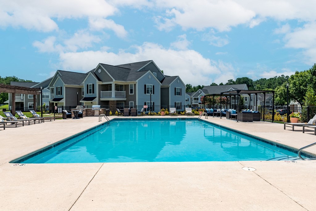 the swimming pool at our apartments