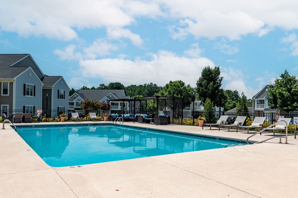 the swimming pool at our apartments