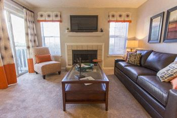 Cozy Wood-Burning Fireplaces at Hawthorne at the Park