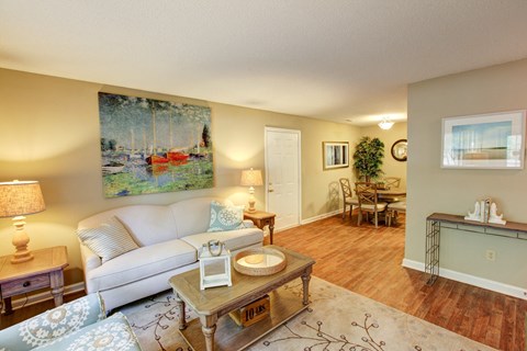 Living Room at Brookefield Apartment Homes in Raleigh, NC