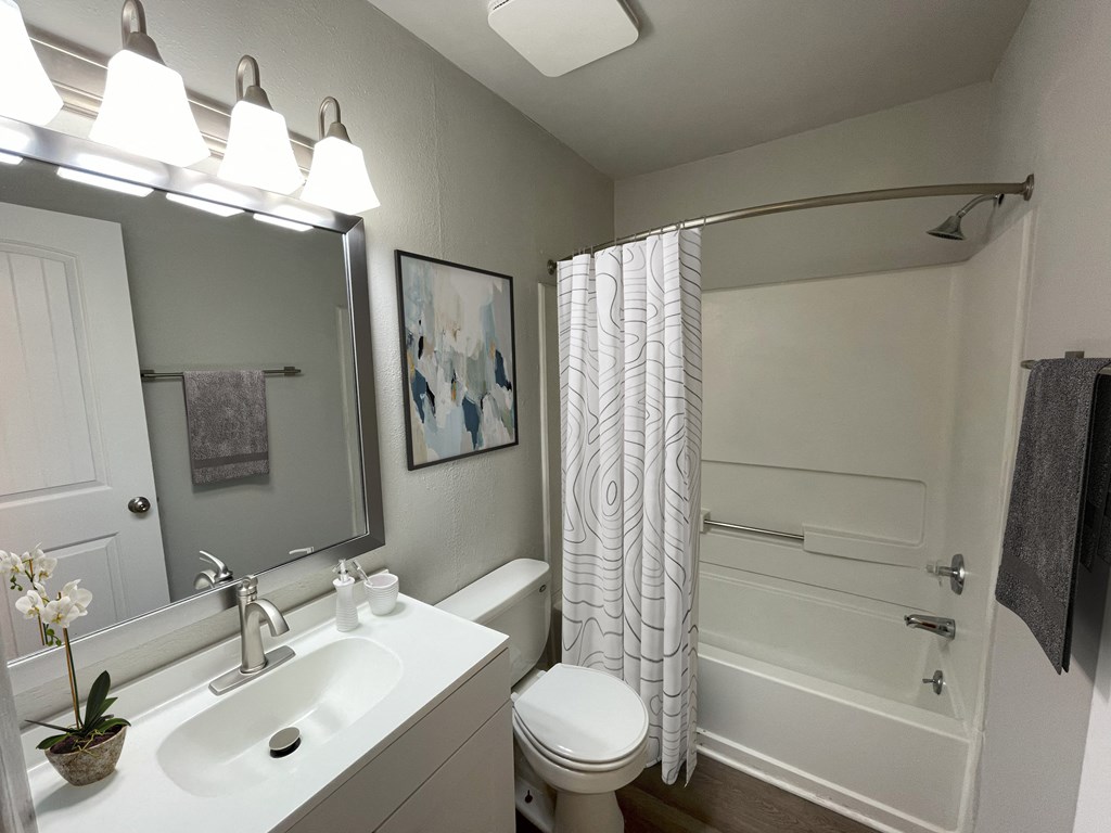 upgraded white bathroom