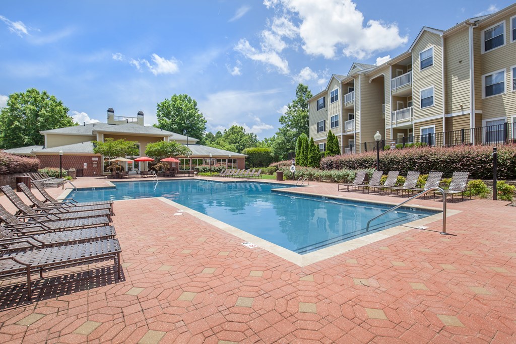 the swimming pool at our apartments