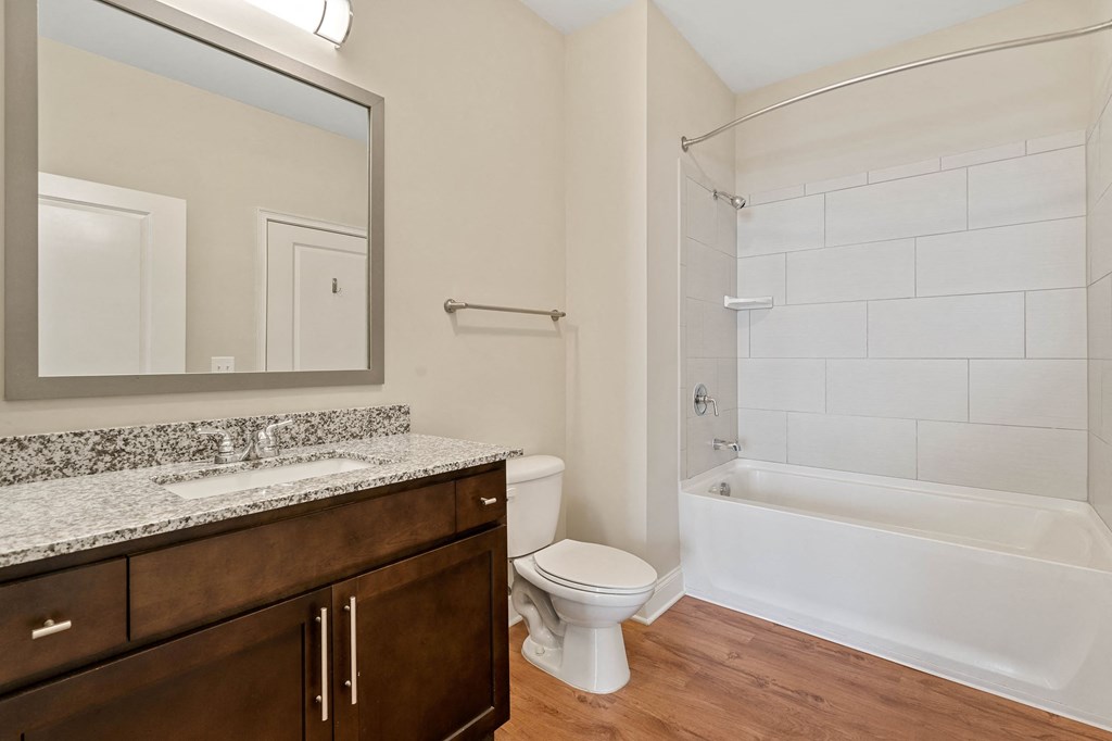 Spacious Bathroom at The Village Lofts  in Greensboro, NC