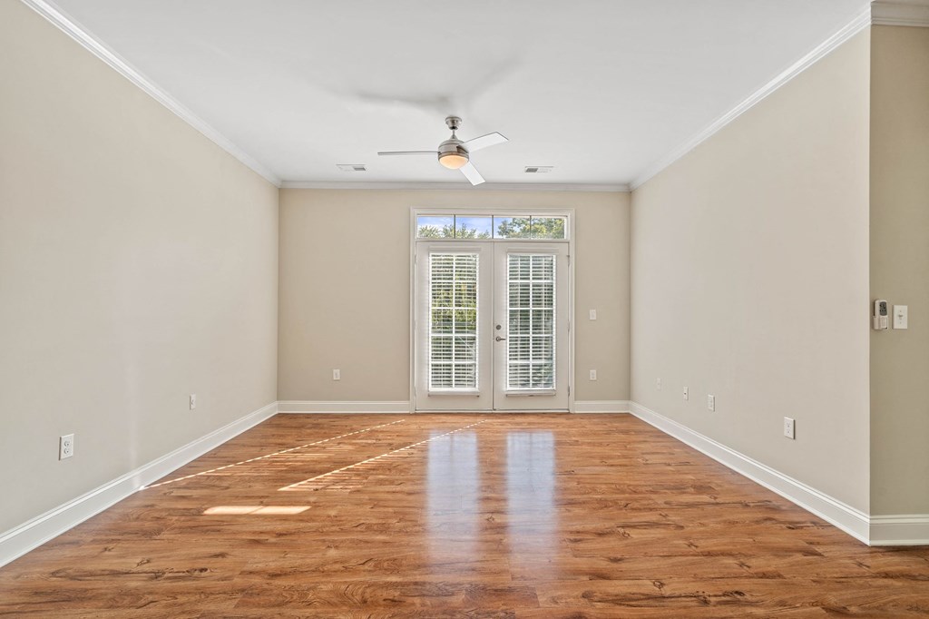Spacious Living Room Area at The Village Lofts  in Greensboro, NC